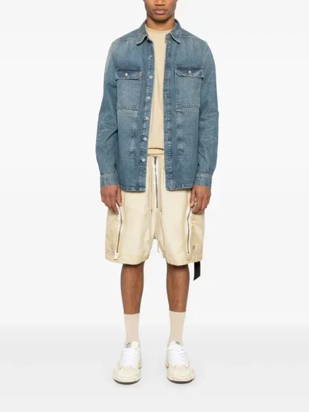 Cămașă Rick Owens Drkshdw albastru