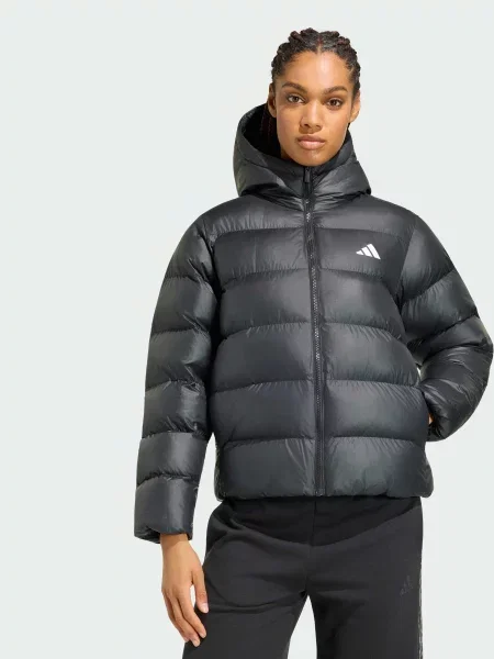 Демісезонна куртка adidas комбінований верх чорний