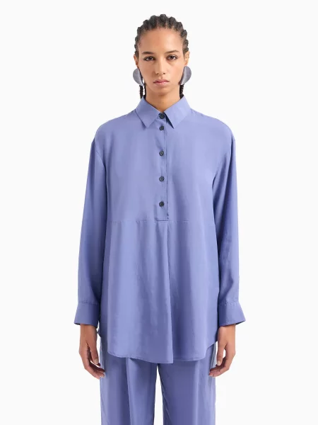 Рубашка Emporio Armani голубая