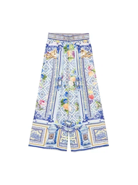 Wielobarwność spodnie Camilla z nadrukiem