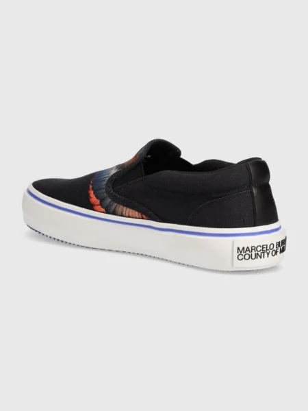 Tenisky Marcelo Burlon Icon Wings Slip-On Vulcanized černé
