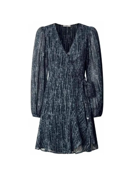 Rochie din denim Pepe Jeans albastru