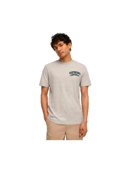 Tricou Superdry cu autograf gri