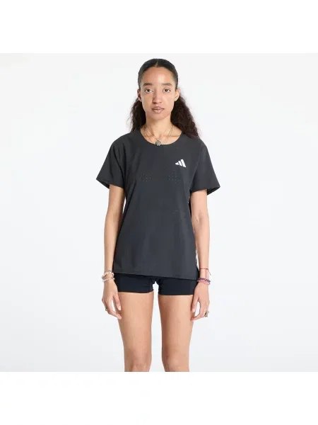 Μπλουζάκι adidas Adizero Running T-Shirt Black/ Black M λευκό