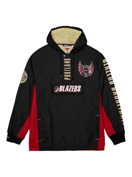 Majica s kapuljačom Mitchell & Ness crna