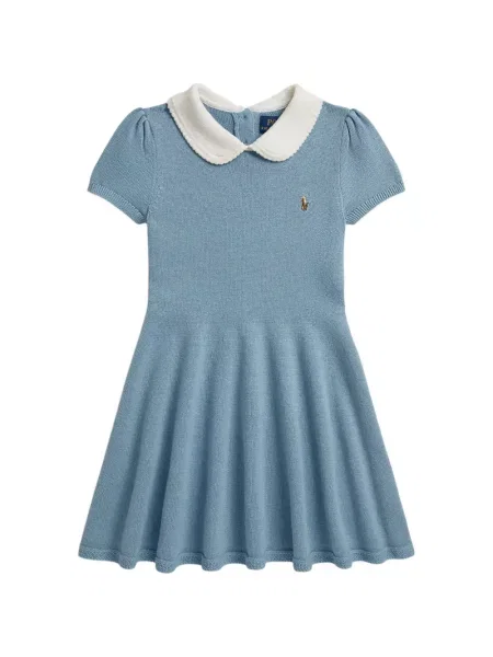 Sukienka dziecięca Polo Ralph Lauren niebieska