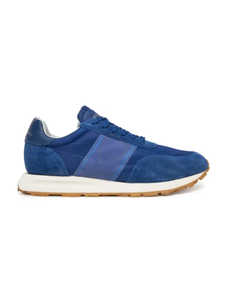 Buty do biegania Philippe Model skórzane do biegania niebieskie