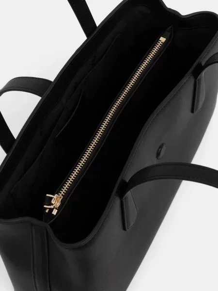 Кожаная сумка Karl Lagerfeld K/Autograph с автографом черная