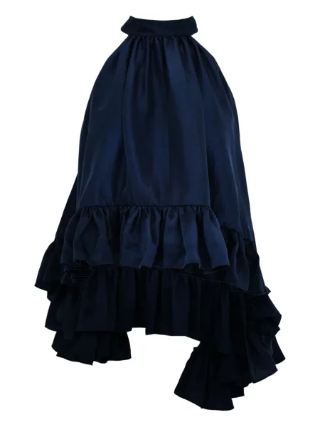 Jedwabna bluzka Azeeza niebieska