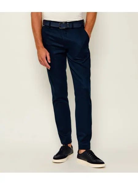 BOSS BLACK Pantaloni chino negru