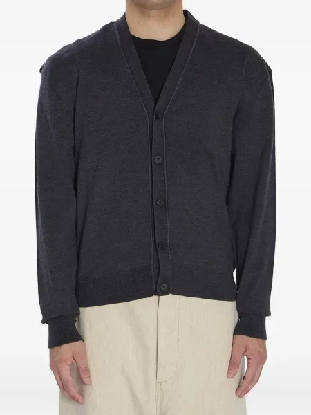 Cardigan Jacquemus cu broderie gri