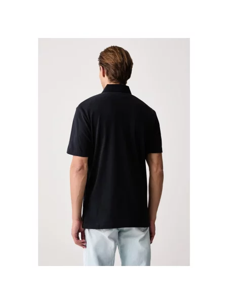 Koszulka polo Armani Exchange niebieska