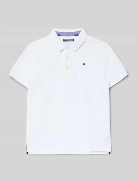 T-shirt z wyhaftowanym logo Tommy Hilfiger Teens biała