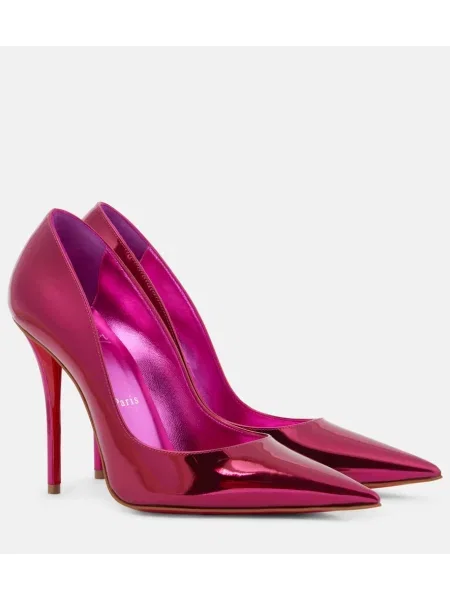 Usnjene salonarji Christian Louboutin roza