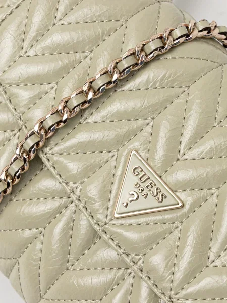Кожаная сумка-багет Guess