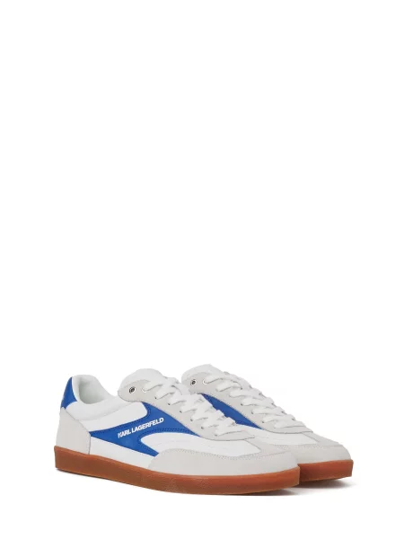 KARL LAGERFELD JEANS Visoke superge KANDIDATE NIEDRIGE SNEAKERS MIT SPITZEN-MIX modra bela