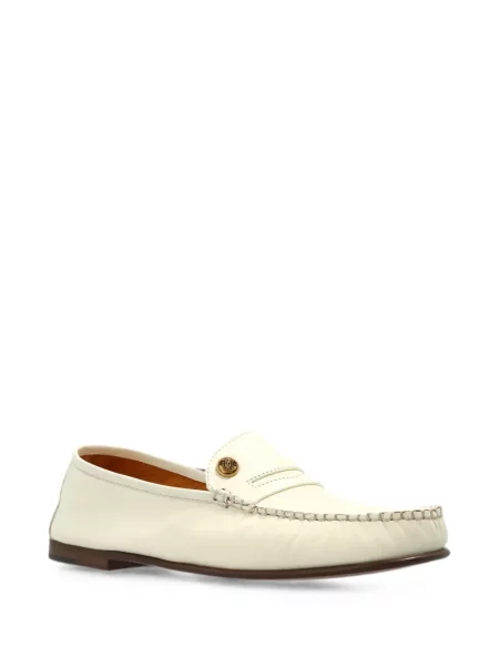 Pantofi loafer Versace din piele alb
