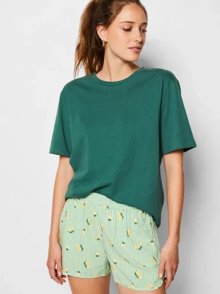 Смугаста піжама Etam зелена