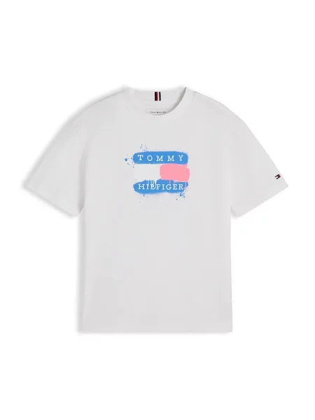 Tommy Hilfiger majica za djecu od pamuka bijela