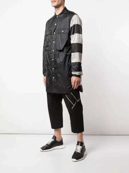 Pruhovaná bunda Rick Owens černá