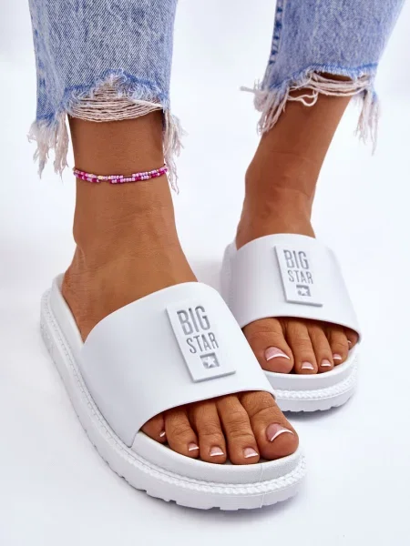 Klapki Big Star Shoes białe