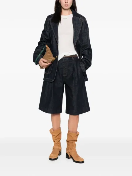 Pantaloni scurți Frame plisate albastru