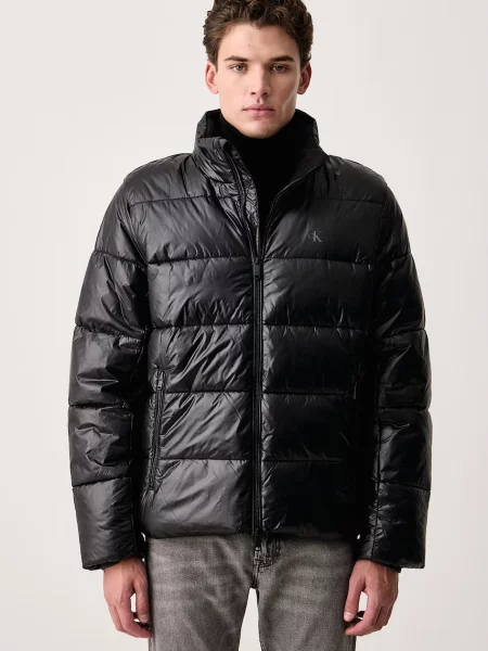 Calvin Klein Jeans geacă matlasată pentru bărbați negru