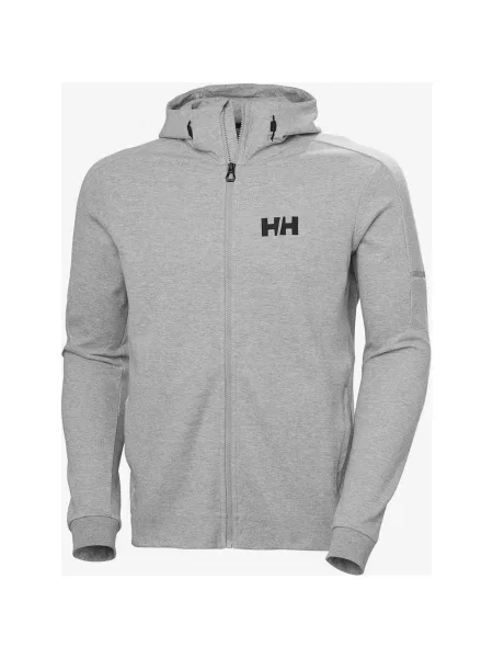 Bluza z kapturem Helly Hansen Tech Sweat Full-Zip S szara