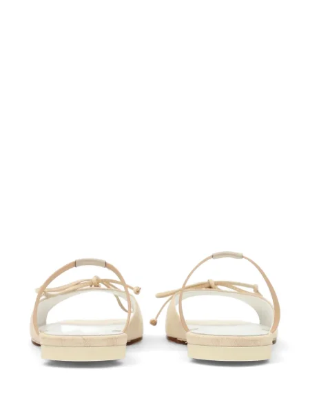 Кожени сандали Mm6 Maison Margiela с панделка