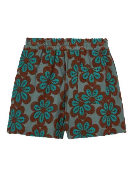 Pantaloni scurți La Doublej cu model floral cu imagine verde
