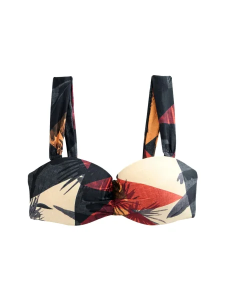 Next Bikini zgornji del kremna / antracit / grafit / rjasto rdeča