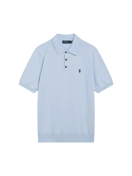 Koszulka polo Polo Ralph Lauren z krótkim rękawem niebieska