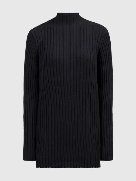 Гольф Deidree в рубчик з шовку The Row чорний