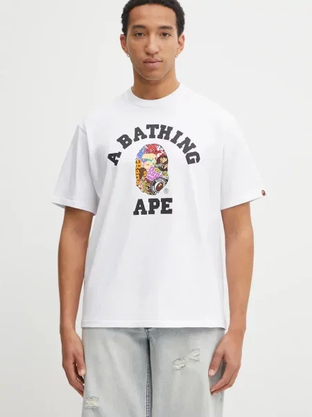 A Bathing Ape tricou din Multi Logo College