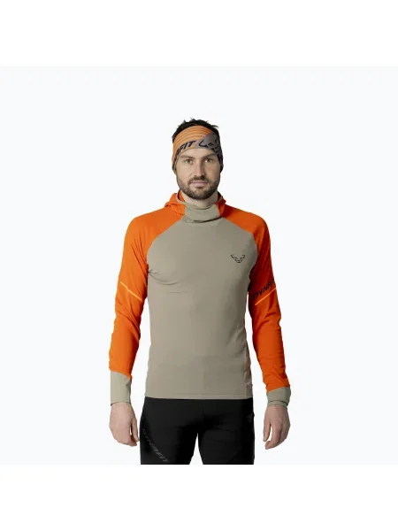 Tricou mânecă lungă Dynafit cu glugă alergare