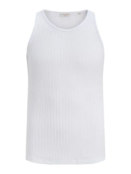 JACK & JONES Tricou JORMAINE' alb