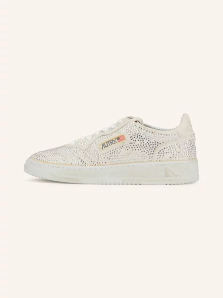 Autry Sneakersy Medalist Low S Ozdobnými Kamínky bílá