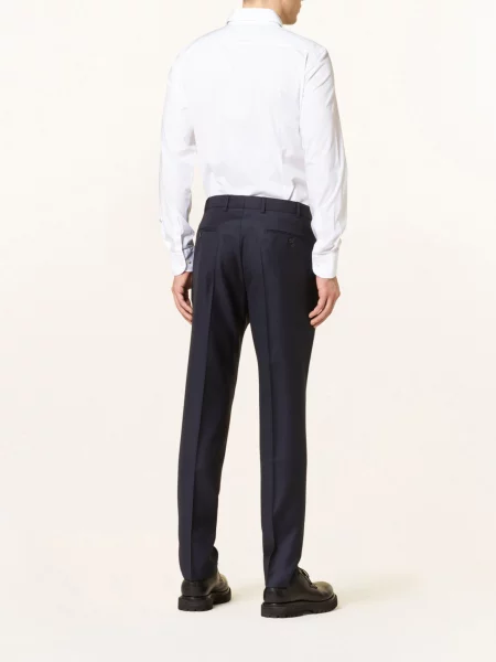 Digel Spodnie Garniturowe Per Regular Fit blau