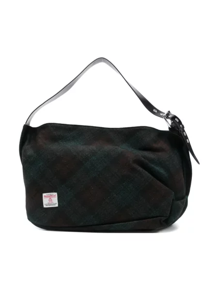 Duża torebka Vivienne Westwood wełniana zielona