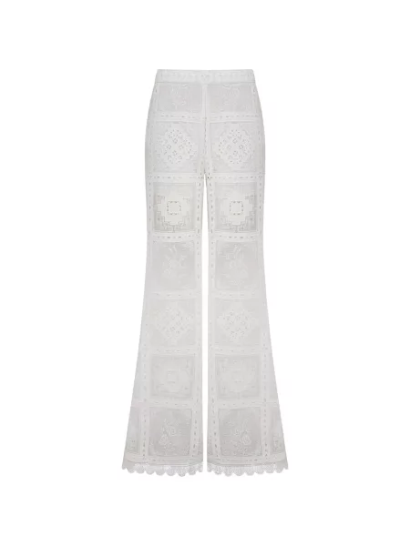 Pantaloni Zimmermann alb