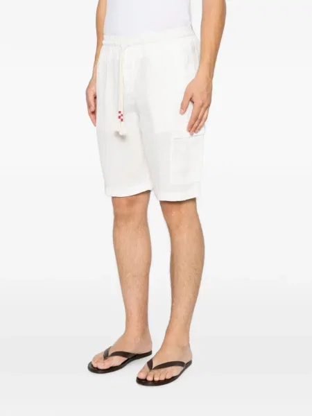 Pantaloni scurți Mc2 Saint Barth cu cordon alb