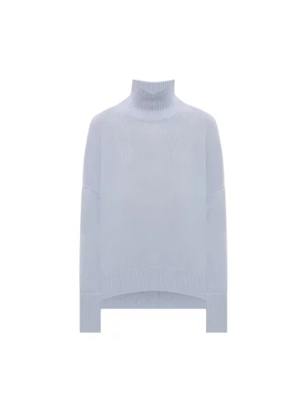 Sweter z golfem Lisa Yang niebieski