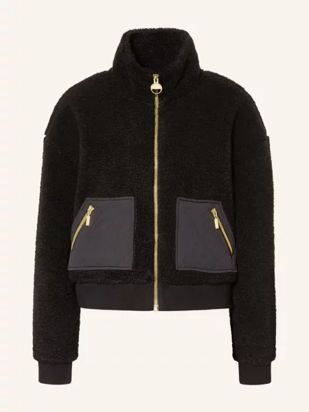 Barbour International Bunda Z Medvědího Kožešiny Gea černá