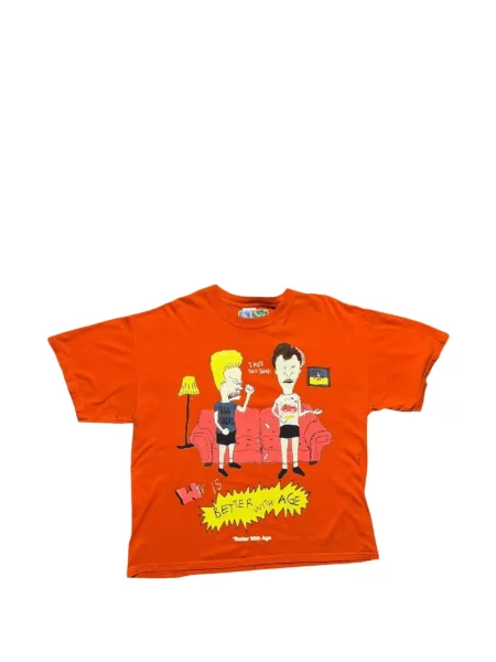 Tricou Better With Age cu imagine portocaliu