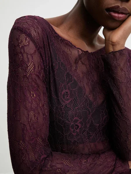 Блузка Answear.LAB бордовий