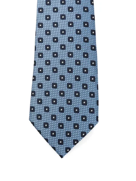 Cravată Zegna cu imagine albastru