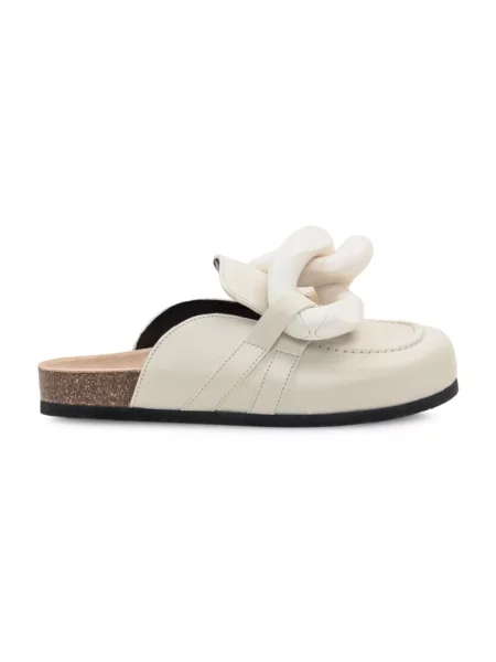 Klapki Jw Anderson skórzane białe