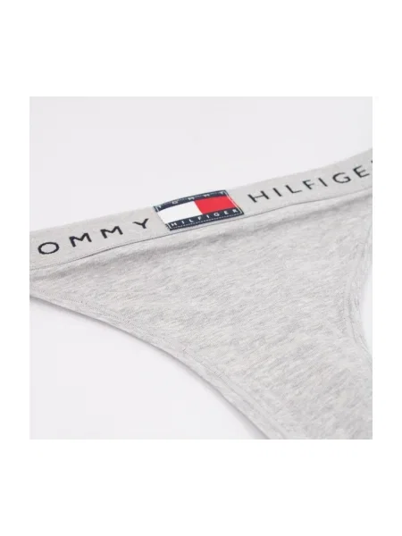 Chiloți tanga Tommy Hilfiger gri