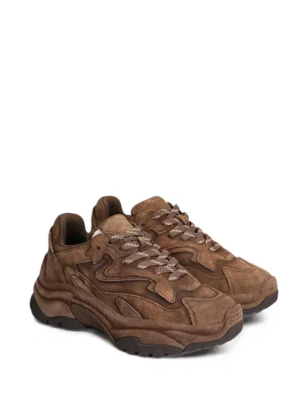Sneakerși Ash Addict din piele de căprioară maro
