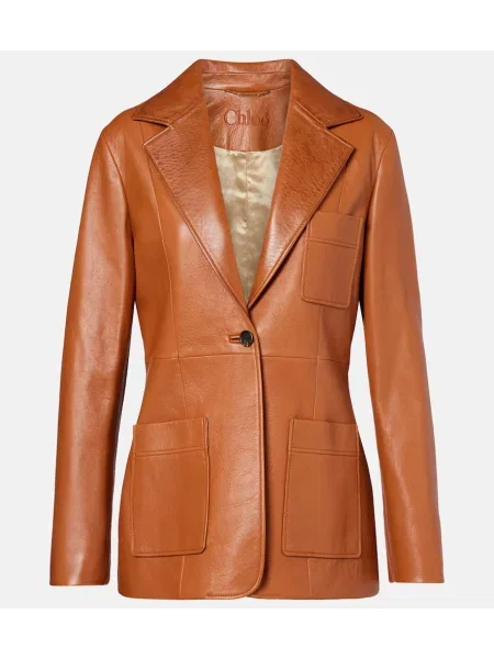 Geanta de piele Chloé maro